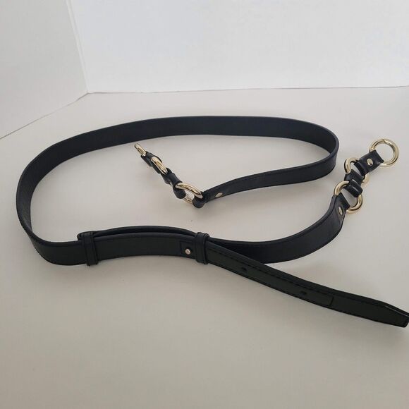 Cole Haan Black Leather Satchel Handbag With Dust Cover - Picture 7 of 8